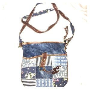 Boho patchwork crossbody purse